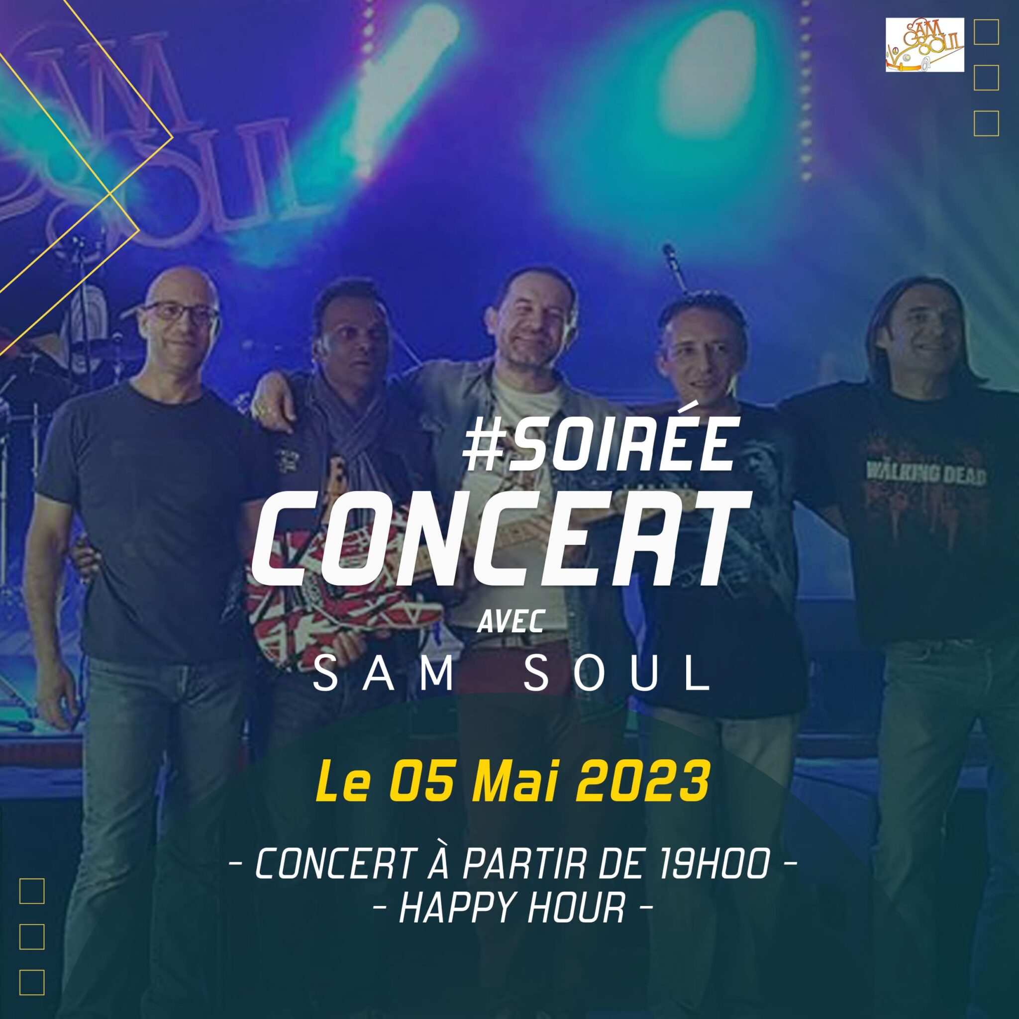Concert avec les Sam Soul à Vertical'Art Orléans vendredi 5 mai