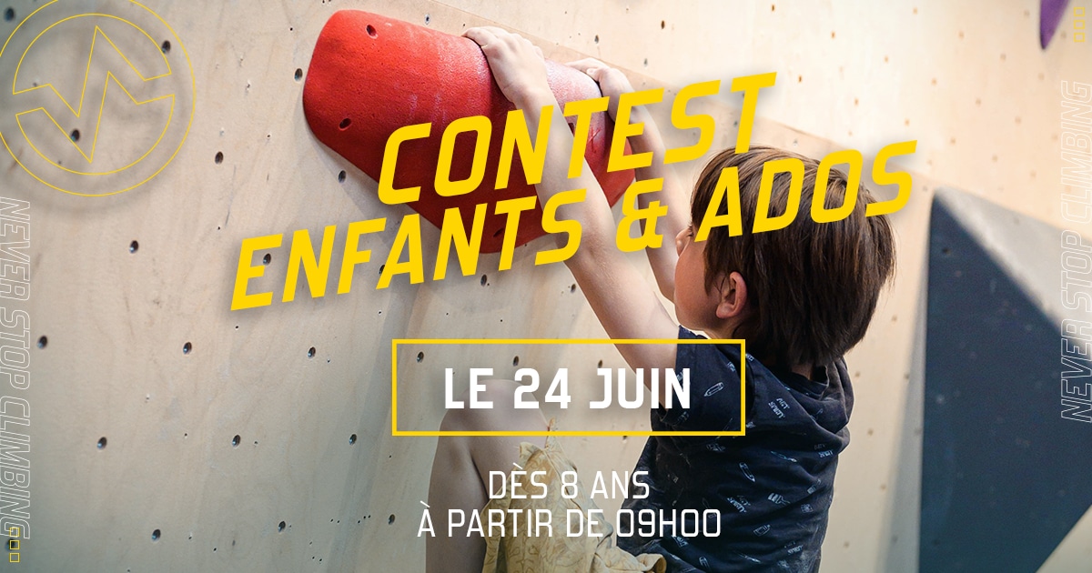 Contest Kids & teens à Vertical'Art Orléans samedi 24 juin