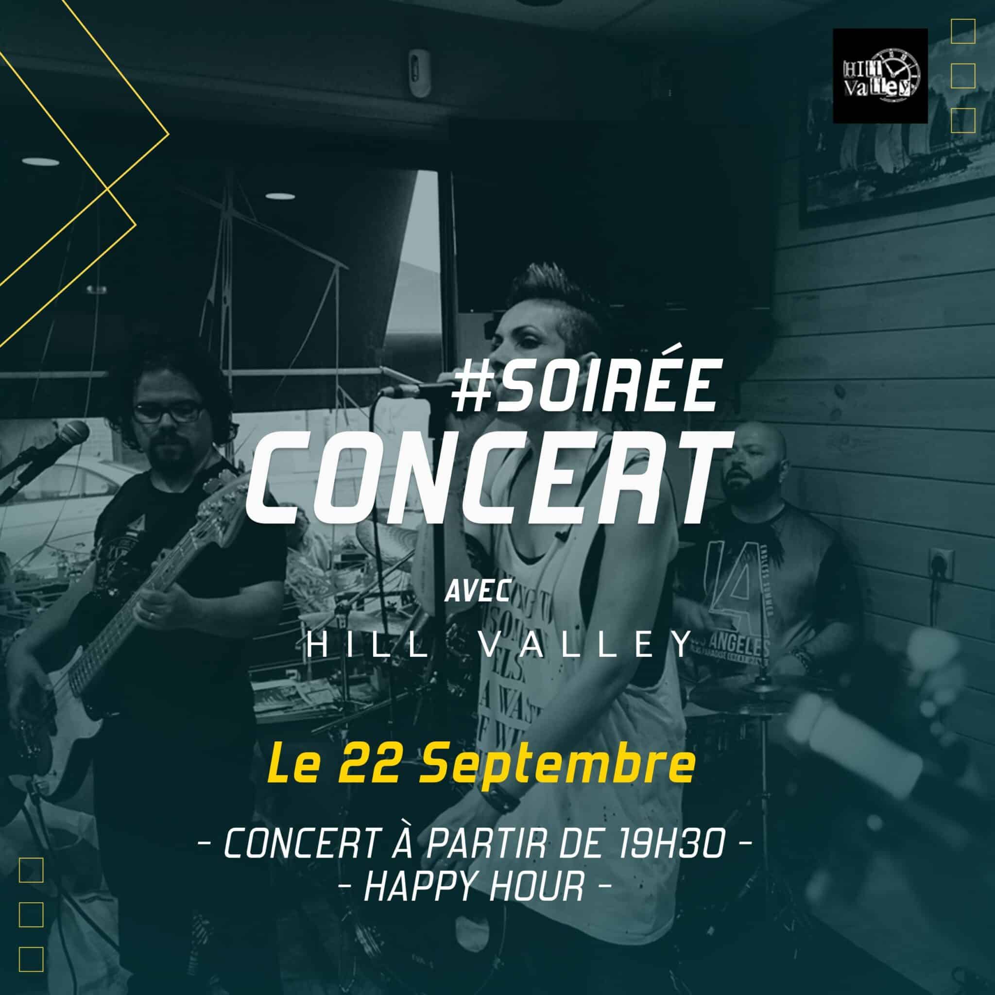 Concert avec Hill Valley vendredi 22 septembre à Vertical'Art Orléans