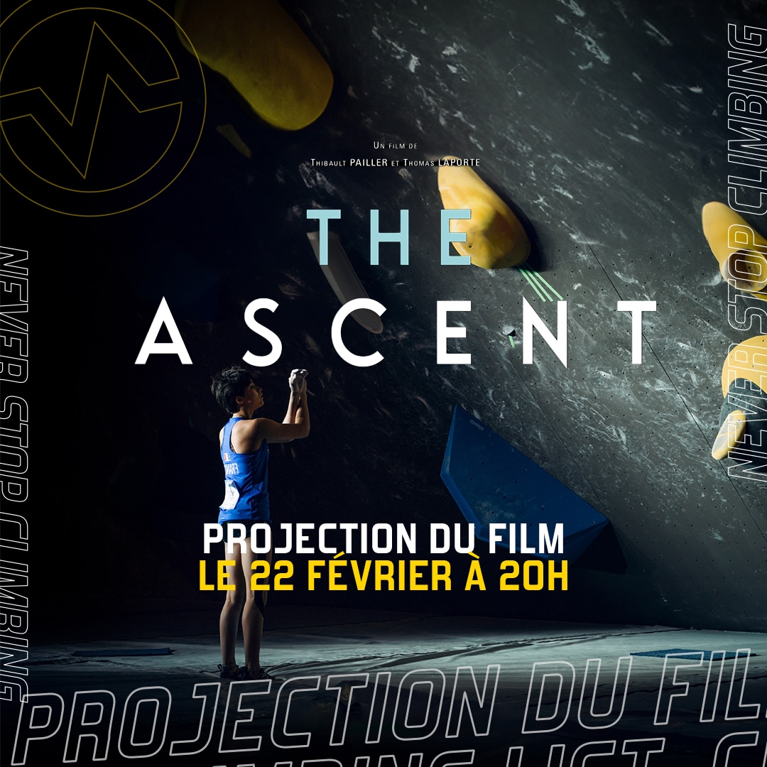 Projection du film "The Ascent" sur Oriane Bertone à Vertical'Art Orléans jeudi 22 février