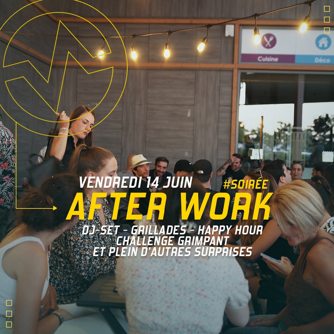 Afterwork à Vertical'Art Orléans vendredi 14 juin