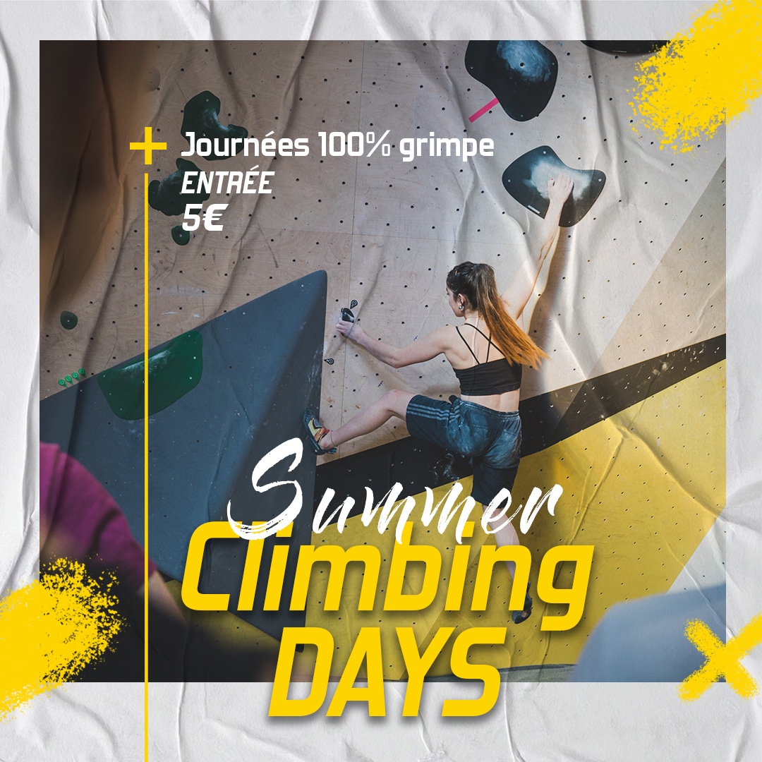 Summer Climbing Days à Vertical’Art Orléans, escalade à 5€ pour tous en juillet 2024